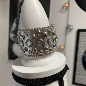 Silver cuff bracelet